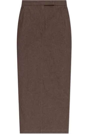 Max Mara Nederdel, Dame, Brun, S, Bomuld, Blyantsnederdel