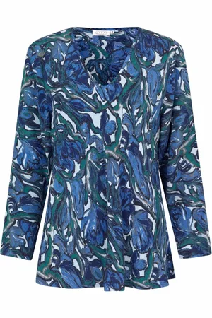 Masai Bluser & Skjorter, Dame, Flerfarvet, XS, Uld, Abstrakt Print Top