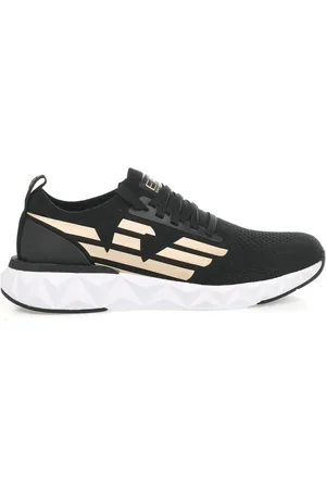 EA7 Sko, Herre, Sort, 43 EU, Polyester, Ultimate 2.0 Sneakers