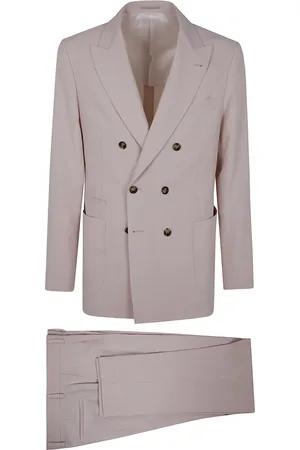 Brunello Cucinelli Jakkesæt, Herre, Lyserød, 4XL, Double Breast Suit