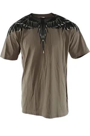 MARCELO BURLON Top, Herre, Grøn, M, Bomuld, Iconic Wings Tee