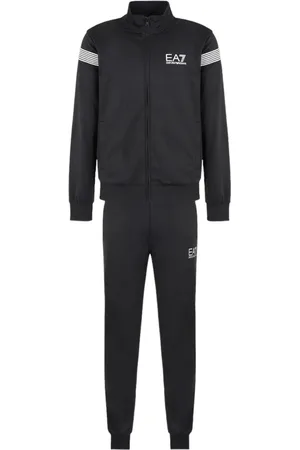 EA7 Sport, Herre, Sort, 2XL, Polyester, Sort Træningssæt