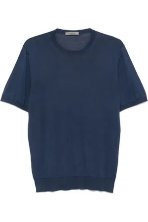 corneliani Strik, Herre, Blå, S, Blå Sweaters til Mænd
