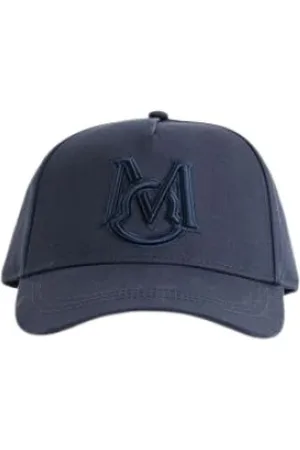 Moncler Tilbehør, unisex, Blå, ONE SIZE, Bomuld, Navy Baseball Cap