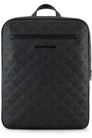 Emporio Armani Taske, Herre, Sort, ONE SIZE, Uld, Stilfuld Rygsæk