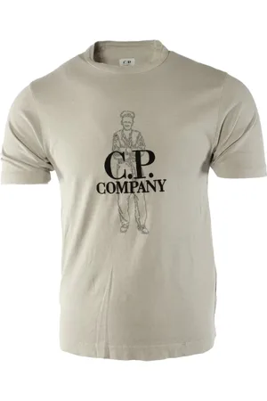 C.P. Company Top, Herre, Grå, XS, Bomuld, T-Shirt