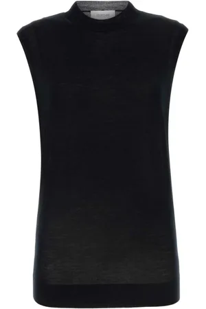 Sportmax Strik, Dame, Sort, XS, Uld, Odissea Top