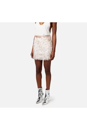 Elisabetta Franchi Nederdel, Dame, , S, Tyl, Broderet tyl mini nederdel
