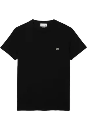 Lacoste Top, Herre, Sort, M, Logo Rund Hals T-shirt