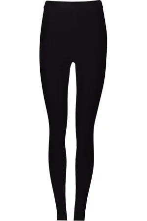 Salvatore Ferragamo Bukser, Dame, Sort, L, Logo-Plaque Leggings