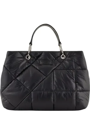 Emporio Armani Taske, Dame, Sort, ONE SIZE, Uld, Stilfuld shoppingtaske