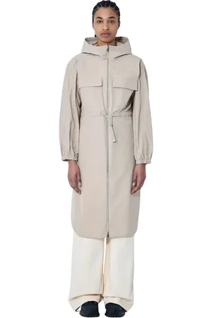 Moncler Frakke, Dame, , M, Bomuld, Hættet Parka Jakke med Snørelinning
