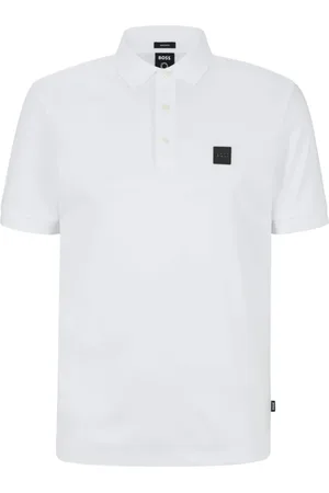 HUGO BOSS Top, Herre, Hvid, L, Klassisk poloshirt