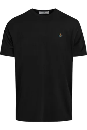 Vivienne Westwood Top, Dame, Sort, L, Bomuld, Multi Orb Sort T-Shirt
