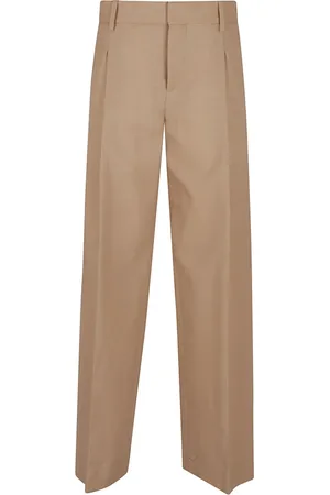 Victoria Beckham Bukser, Dame, Brun, S, Uld, Elegant Wool Blend Bukser Nude