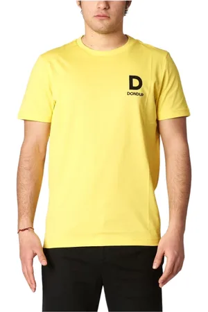 Dondup Top, Herre, Gul, S, Uld, Stilfuld T-shirt