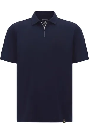 Boggi Milano Top, Herre, Blå, XL, Bomuld, High-Performance Piquépique Polo Shirt