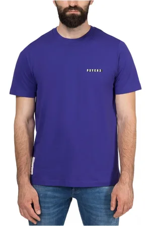 Diesel Top, Herre, Lilla, XL, Bomuld, Psych3 Bomulds T-shirt