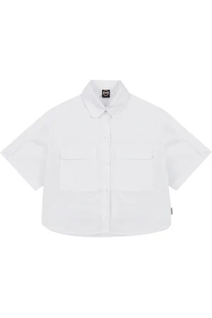 Colmar Bluser & Skjorter, Dame, Hvid, M, Bomuld, Hvid Safari Stil Skjorte