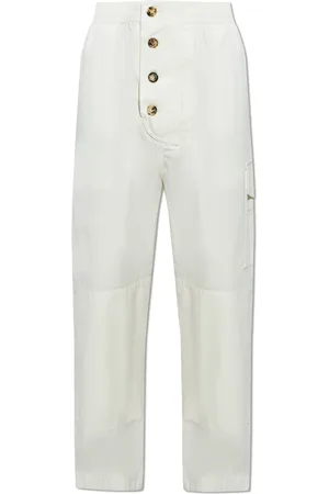Bottega Veneta Bukser, Herre, , M, Bomuld, Lyse bomuldstwill bukser