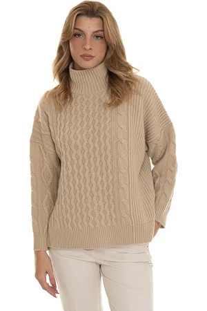 Max Mara Strik, Dame, , M, Uld, Vævet Veneto Pullover med Slidser