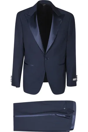 CANALI Jakkesæt, Herre, Blå, 2XL, Uld, Single-Breasted Suit Sæt