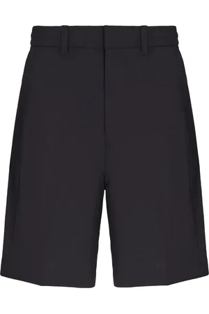Emporio Armani Shorts, Herre, Blå, 2XL, Uld, Blå Shorts med Elastisk Talje