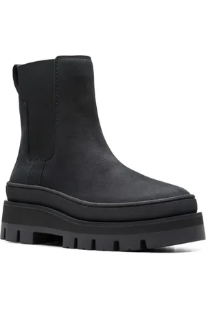 Clarks Sko, Dame, Sort, 37 EU, Læder, Orianna 2 Top Chelsea Støvler