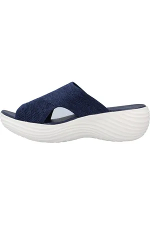 Clarks Sko, Dame, Blå, 35 1/2 EU, Marin Coral Sliders