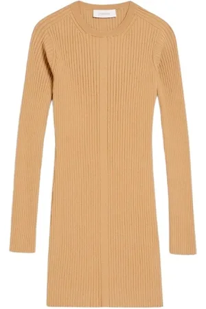Sportmax Kjole, Dame, , M, Uld, Ribstrikket Mini Kjole