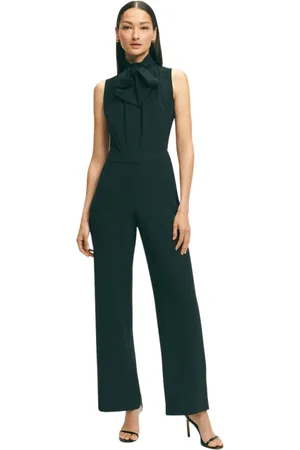 Brooks Brothers Jumpsuits & Playsuits, Dame, Sort, S, Polyester, Sort Stretch Jumpsuit