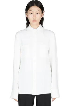 Stella McCartney Bluser & Skjorter, Dame, Hvid, M, Klassisk Relaxed Skjorte