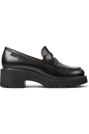 Camper Sko, Dame, Sort, 37 EU, Læder, Urban Chunky Læder Loafers