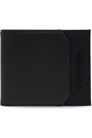 Emporio Armani Tilbehør, Herre, Sort, ONE SIZE, Wallet med logo