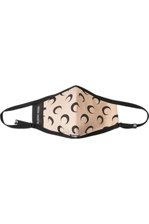 Marine Serre Tilbehør, unisex, , S/M, Uld, Måne Print Ansigtsmaske