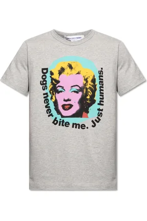 Comme des Garçons Top, Herre, Grå, M, Bomuld, T-shirt
