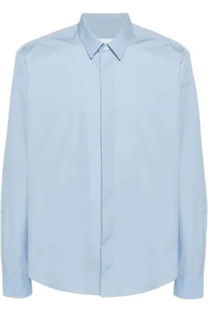 Ami Skjorte, Herre, Blå, XL, Bomuld, Bluser