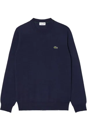Lacoste Strik, Herre, Blå, XS, Bomuld, Klassisk sweater