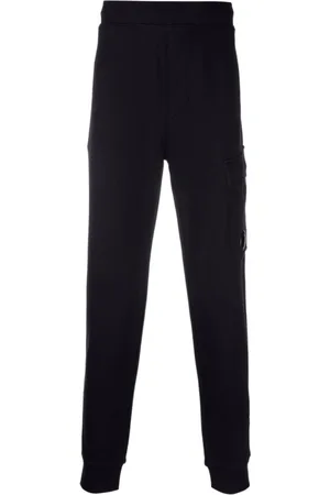 C.P. Company Bukser, Herre, Sort, L, Bomuld, Diagonal Raised Fleece Sweatpants