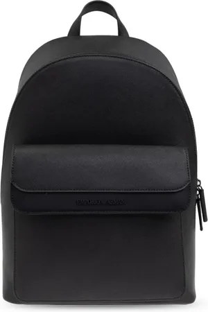Emporio Armani Taske, Herre, Sort, ONE SIZE, Uld, Stilfuld rygsæk til hverdagsbrug