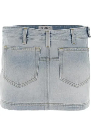 The Attico Nederdel, Dame, Blå, W26, Bomuld, Ambra Skirt