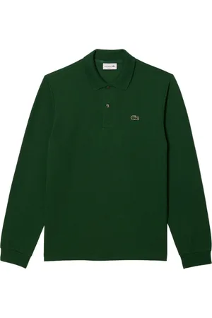 Lacoste Top, Herre, Grøn, S, Bomuld, Grøn Polo Shirt Langærmet