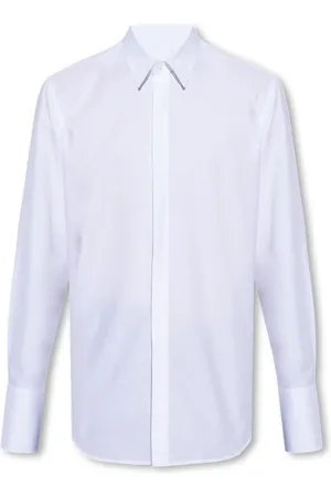 Salvatore Ferragamo Skjorte, Herre, Hvid, XL, Bomuld, Langærmet skjorte med knapper
