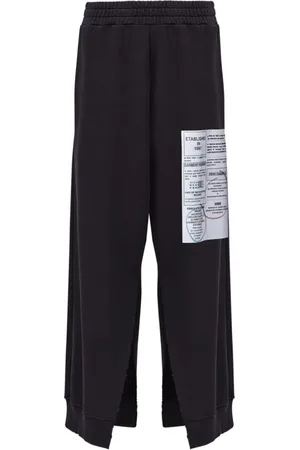 Maison Margiela Bukser, Dame, Sort, S, Bomuld, Wide Bukser