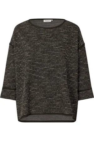 Masai Top, Dame, Sort, M, Uld, Stribet Top & T-Shirt Sort
