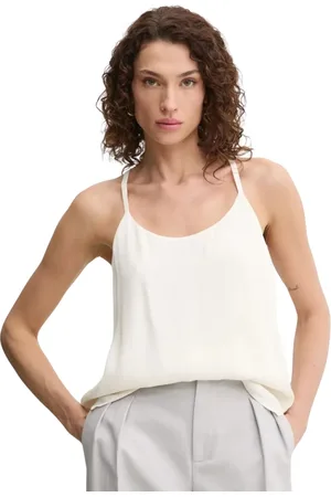 Twin-Set Top, Dame, Hvid, M, Polyester, Enkel Rund Hals Top