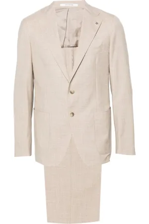 TAGLIATORE Jakkesæt, Herre, , 2XL, Uld, Uld Silke Suit med Udvendige Lommer