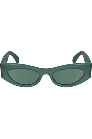Lanvin Tilbehør, Dame, Grøn, 52 MM, Uld, Stilfulde solbriller