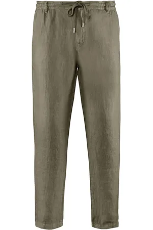 Bomboogie Bukser, Herre, Grøn, W34, Comfy Fit Hør Bukser