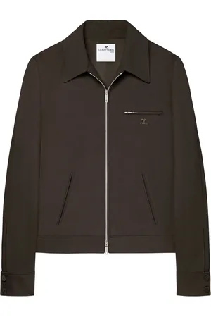 Courrèges Jakke, Herre, Brun, M, Polyester, Retro Twill Jakke